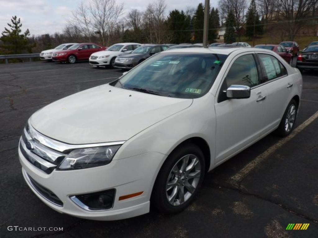 2011 Fusion SEL V6 AWD - White Suede / Ginger Leather photo #5