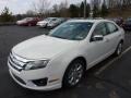 2011 White Suede Ford Fusion SEL V6 AWD  photo #5
