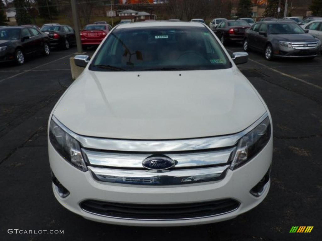 2011 Fusion SEL V6 AWD - White Suede / Ginger Leather photo #6