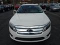 2011 White Suede Ford Fusion SEL V6 AWD  photo #6