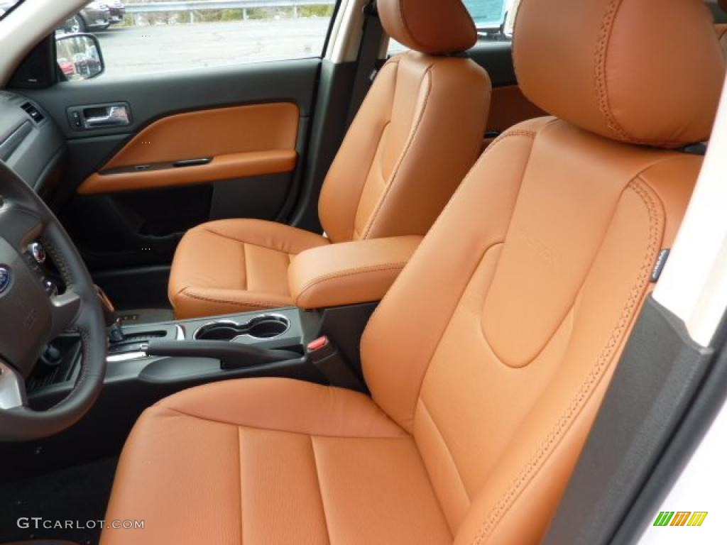 Ginger Leather Interior 2011 Ford Fusion SEL V6 AWD Photo #47024274