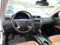 2011 Ford Fusion Ginger Leather Interior Prime Interior Photo