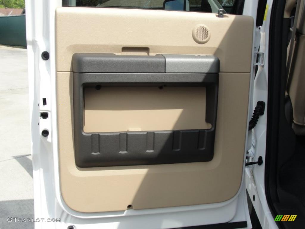 2011 Ford F250 Super Duty Lariat Crew Cab Adobe Beige Door Panel Photo #47024358