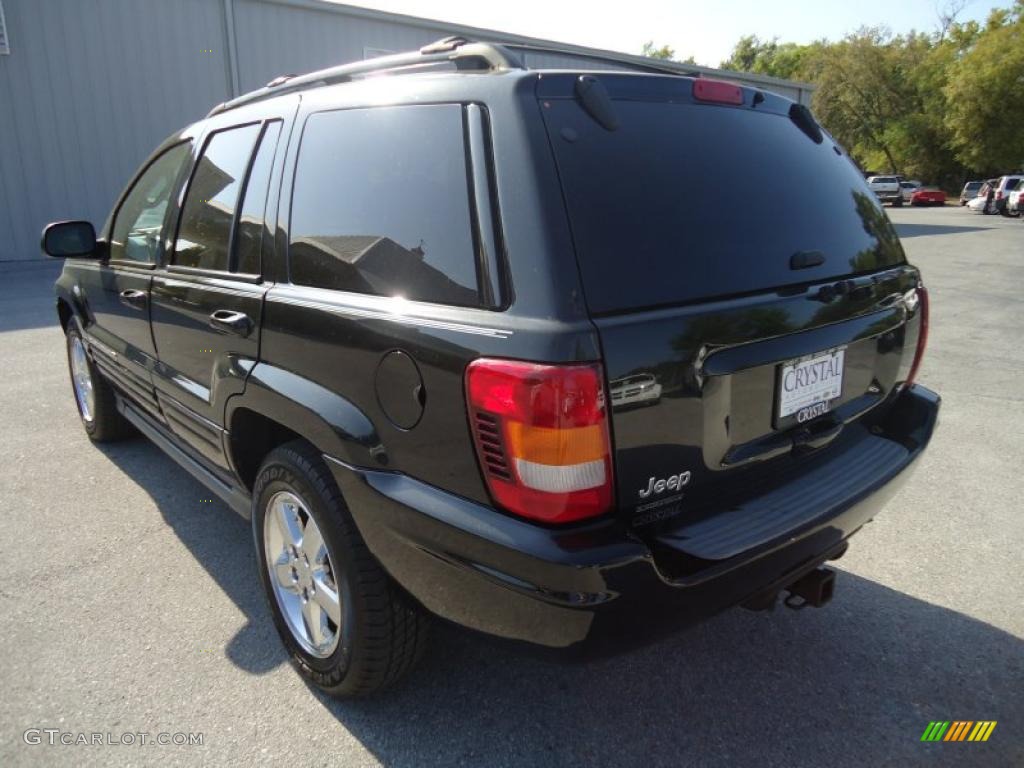 2003 Grand Cherokee Overland 4x4 - Brilliant Black / Dark Slate Gray/Light Slate Gray photo #3