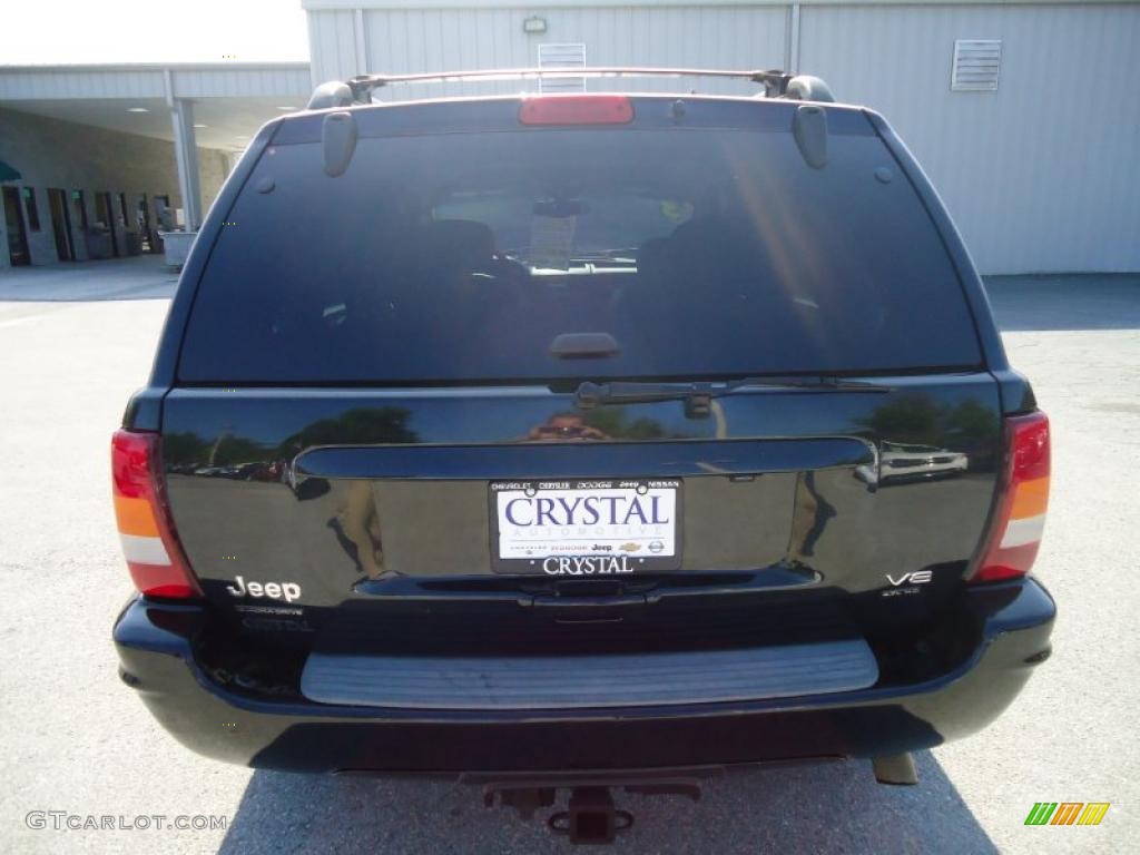 2003 Grand Cherokee Overland 4x4 - Brilliant Black / Dark Slate Gray/Light Slate Gray photo #11