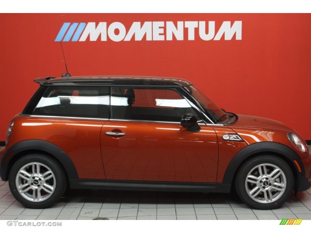 2011 Cooper S Hardtop - Spice Orange Metallic / Carbon Black photo #4