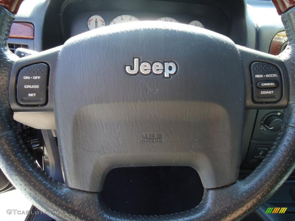 2003 Grand Cherokee Overland 4x4 - Brilliant Black / Dark Slate Gray/Light Slate Gray photo #35