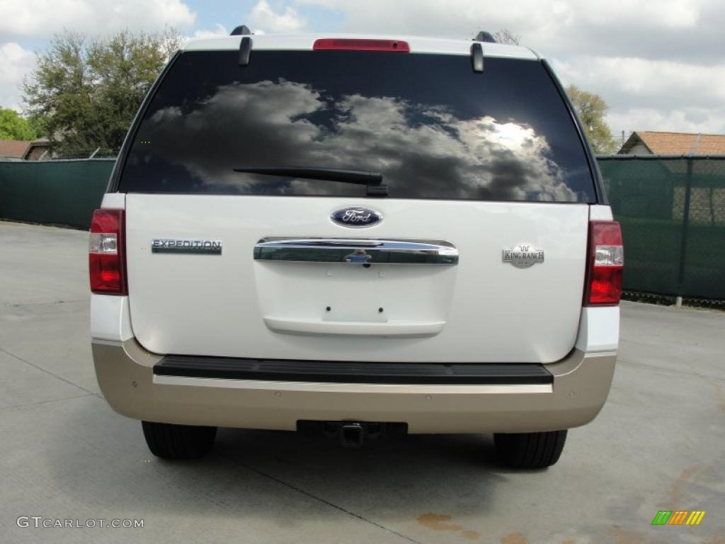 White Platinum Tri-Coat 2011 Ford Expedition EL King Ranch Exterior Photo #47025840