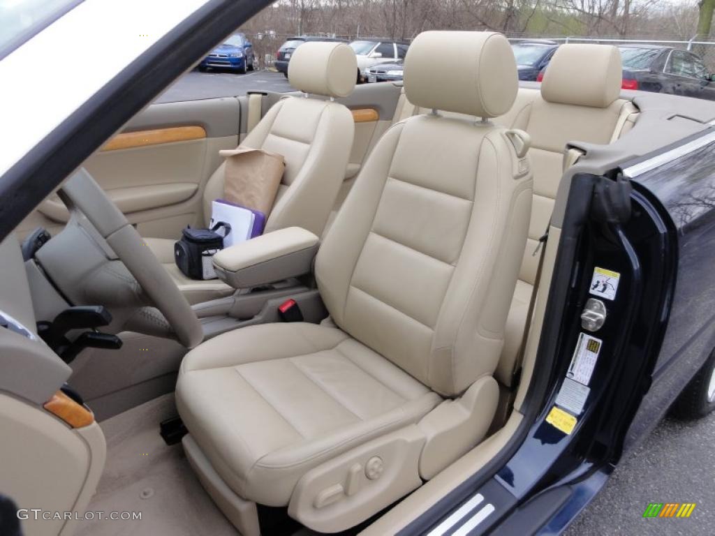 Beige Interior 2008 Audi A4 2.0T quattro Cabriolet Photo #47025870