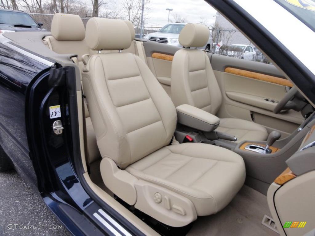 Beige Interior 2008 Audi A4 2.0T quattro Cabriolet Photo #47025930