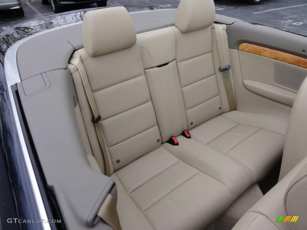 Beige Interior 2008 Audi A4 2.0T quattro Cabriolet Photo #47025945