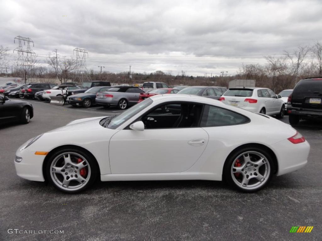 2008 911 Carrera S Coupe - Carrara White / Black photo #10