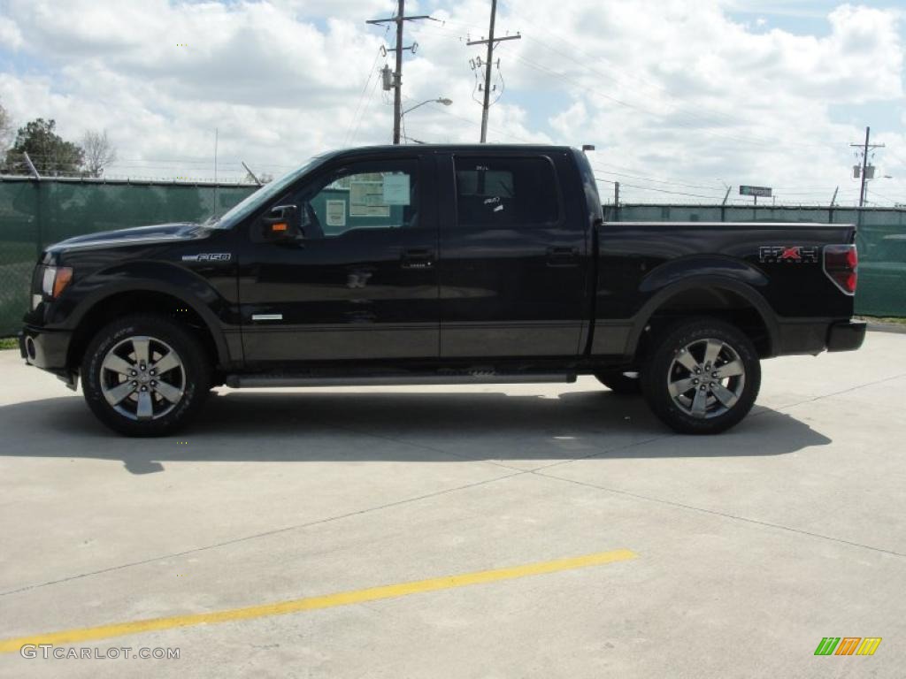 2011 F150 FX4 SuperCrew 4x4 - Tuxedo Black Metallic / Black photo #6