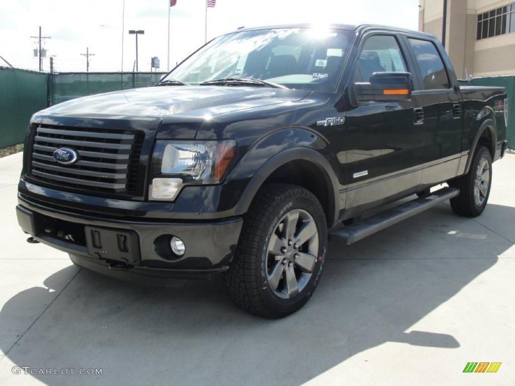 2011 F150 FX4 SuperCrew 4x4 - Tuxedo Black Metallic / Black photo #7