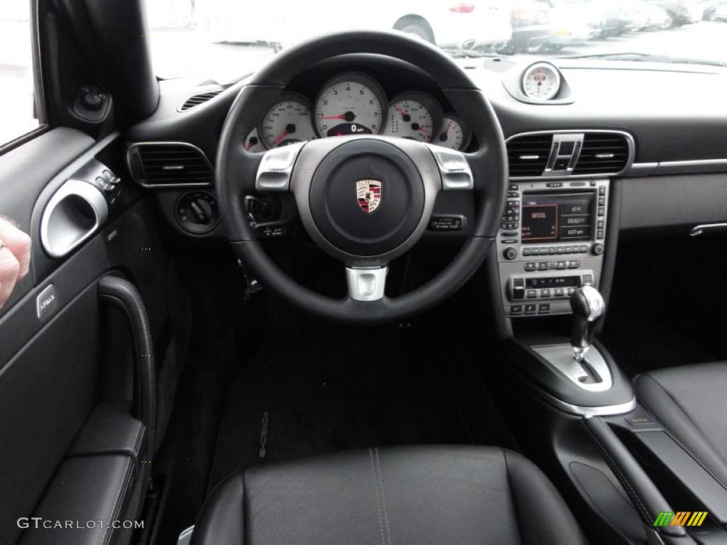 2008 Porsche 911 Carrera S Coupe Black Steering Wheel Photo #47026680