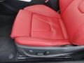 Black/Magma Red Silk Nappa Leather Interior Photo for 2011 Audi S5 #47026995