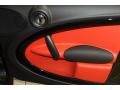 Pure Red Leather/Cloth 2011 Mini Cooper Countryman Door Panel