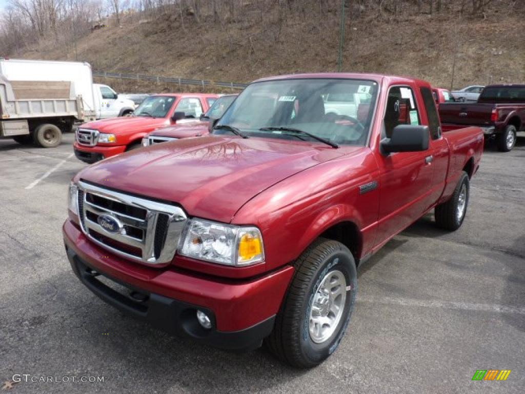 Redfire Metallic 2011 Ford Ranger XLT SuperCab 4x4 Exterior Photo #47027445