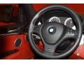 2011 BMW X6 M Sakhir Orange Full Merino Leather Interior Steering Wheel Photo