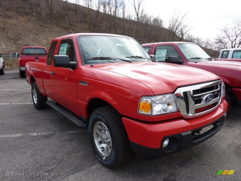 Torch Red 2011 Ford Ranger XLT SuperCab 4x4 Exterior Photo #47027595