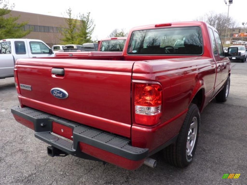 2011 Ranger XLT SuperCab - Redfire Metallic / Medium Dark Flint photo #2