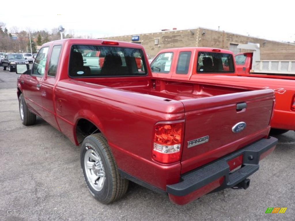 2011 Ranger XLT SuperCab - Redfire Metallic / Medium Dark Flint photo #4