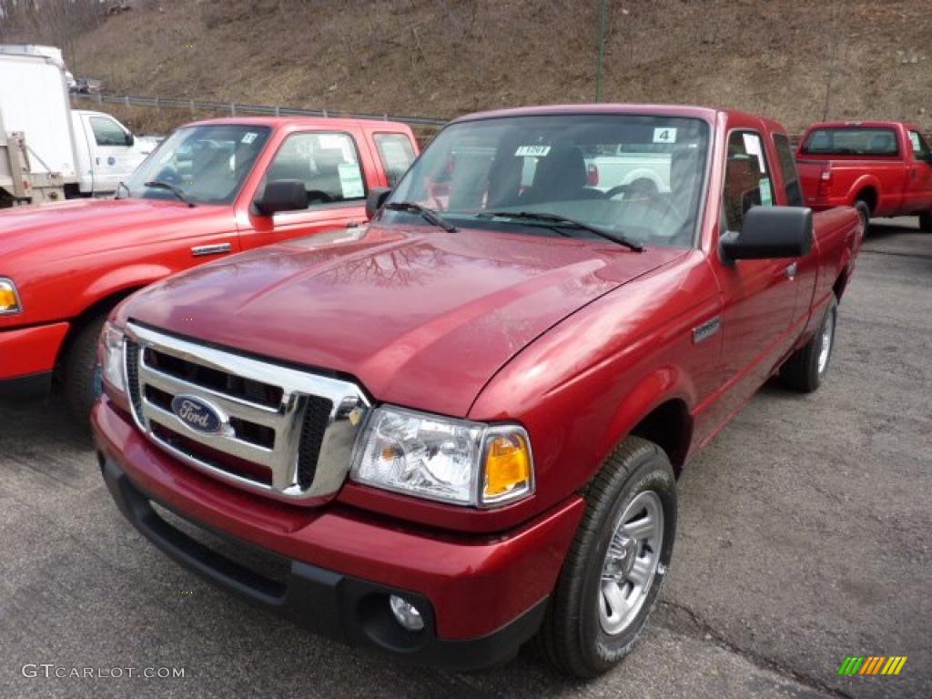 2011 Ranger XLT SuperCab - Redfire Metallic / Medium Dark Flint photo #5