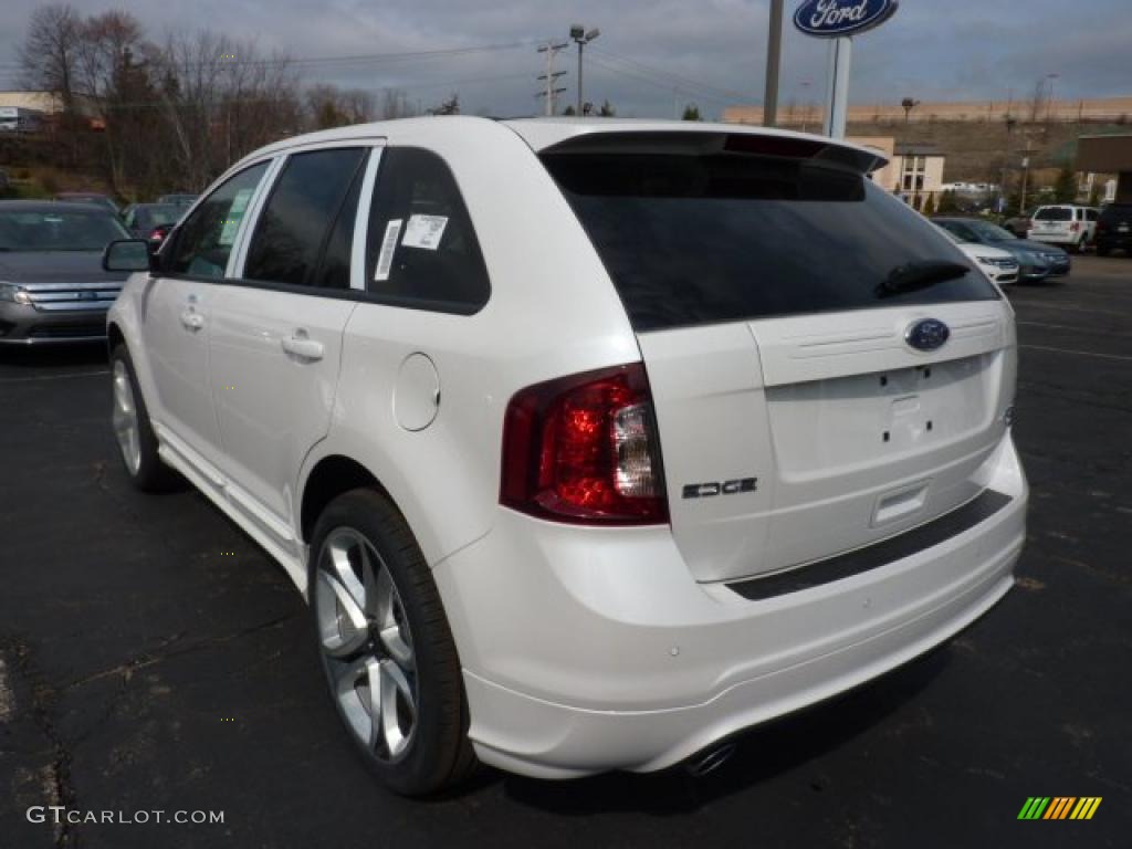 White Platinum Tri-Coat 2011 Ford Edge Sport AWD Exterior Photo #47028051