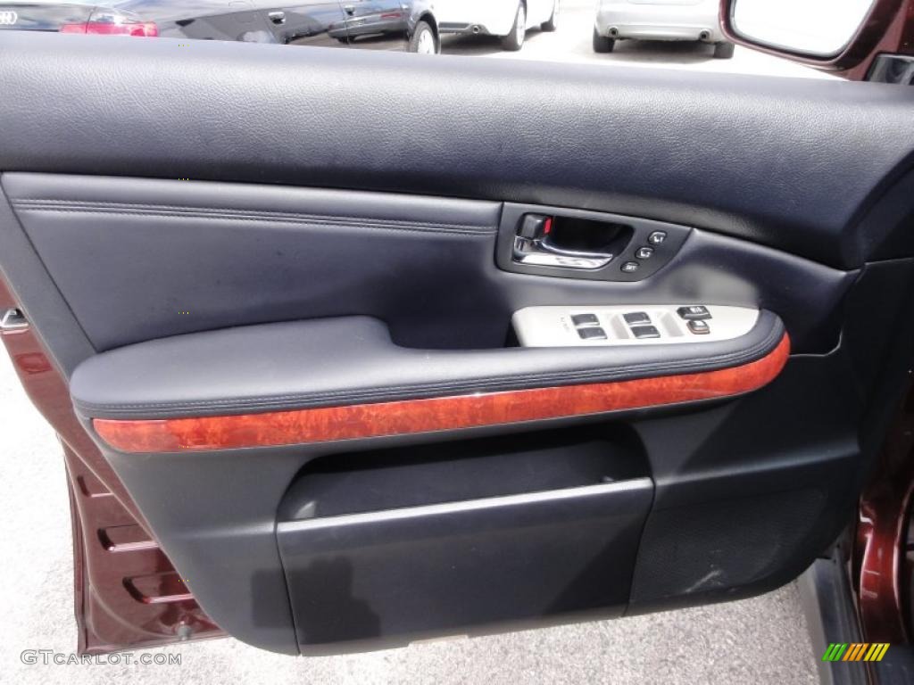 2008 Lexus RX 350 AWD Black Door Panel Photo #47028331