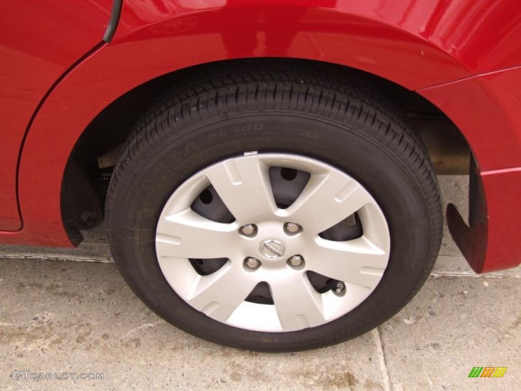 2010 Sentra 2.0 - Red Brick Metallic / Charcoal photo #8