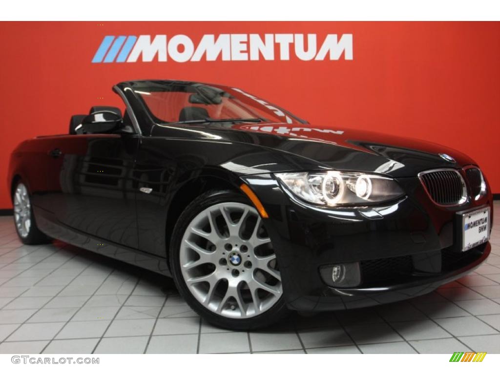 2008 3 Series 328i Convertible - Jet Black / Black photo #1