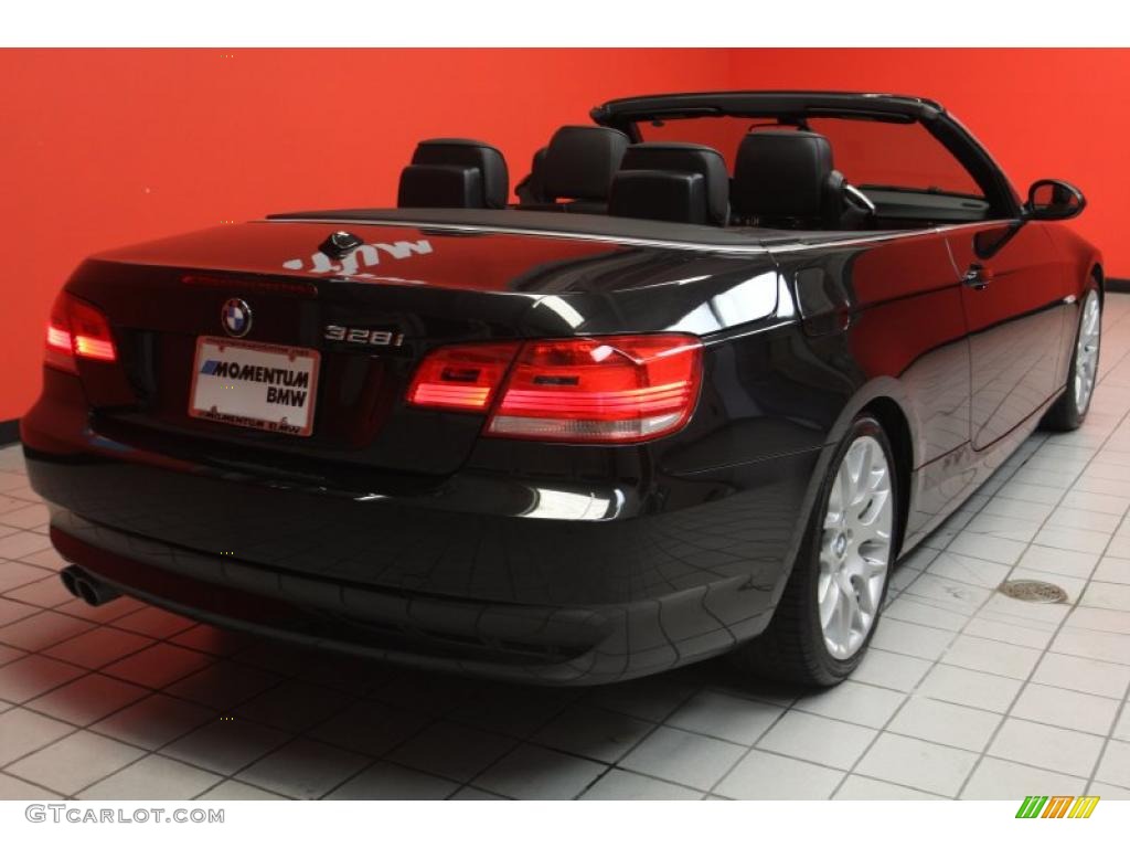 2008 3 Series 328i Convertible - Jet Black / Black photo #3