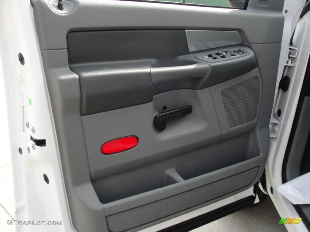 2008 Ram 1500 Lone Star Edition Quad Cab 4x4 - Bright White / Medium Slate Gray photo #35