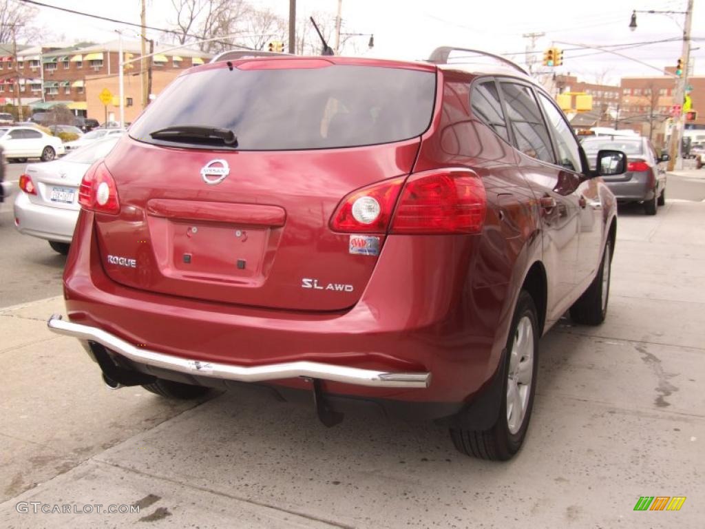 Venom Red 2009 Nissan Rogue SL AWD Exterior Photo #47029695