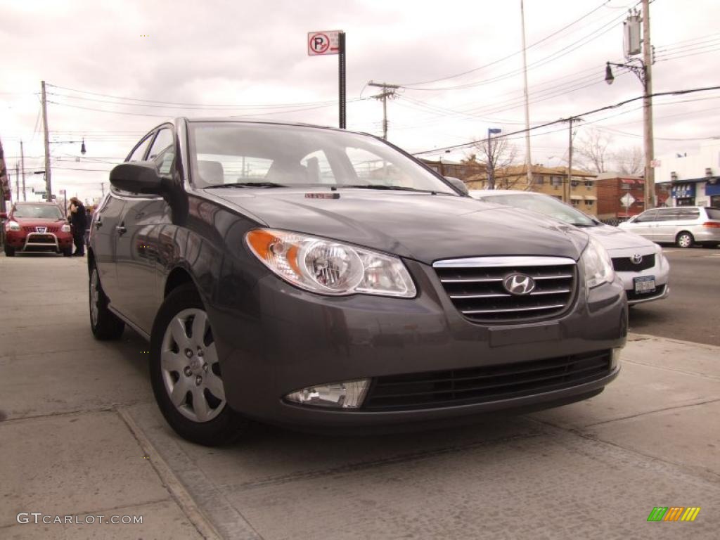 2009 Elantra GLS Sedan - Carbon Gray / Gray photo #1