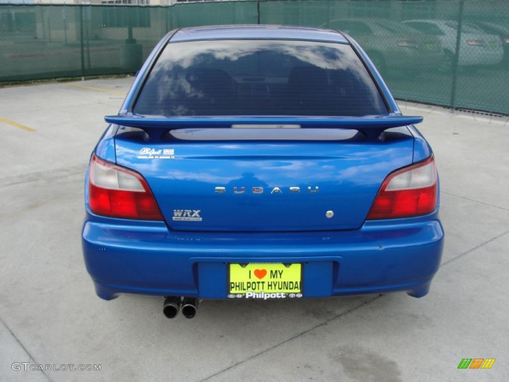 2002 Impreza WRX Sedan - WR Blue Pearl / Black photo #4