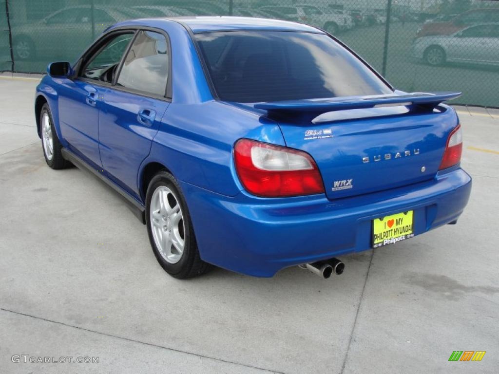 2002 Impreza WRX Sedan - WR Blue Pearl / Black photo #5