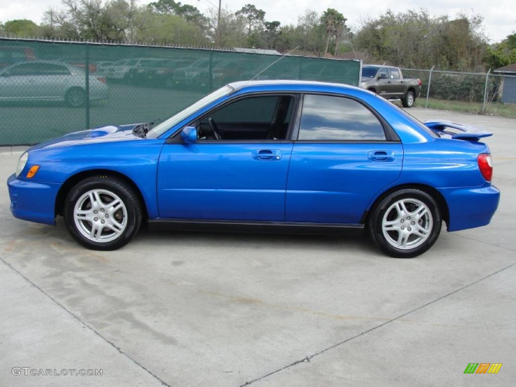 2002 Impreza WRX Sedan - WR Blue Pearl / Black photo #6