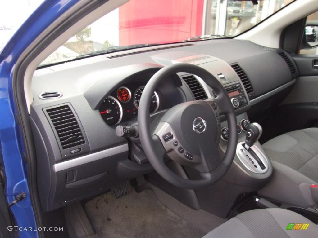 2010 Nissan Sentra 2.0 SR Charcoal Steering Wheel Photo #47031018