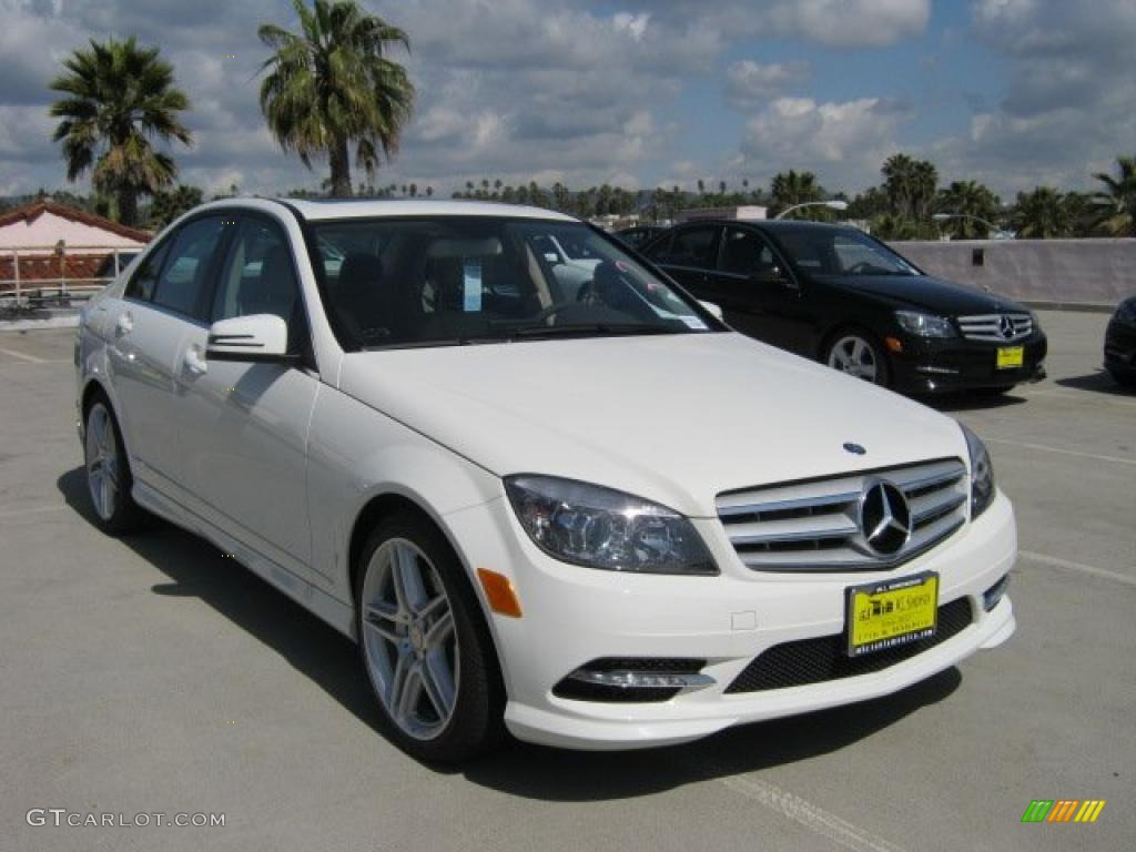 2011 C 350 Sport - Arctic White / Almond/Mocha photo #1