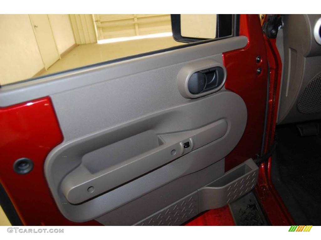 2008 Wrangler Unlimited Sahara - Red Rock Crystal Pearl / Dark Khaki/Medium Khaki photo #9