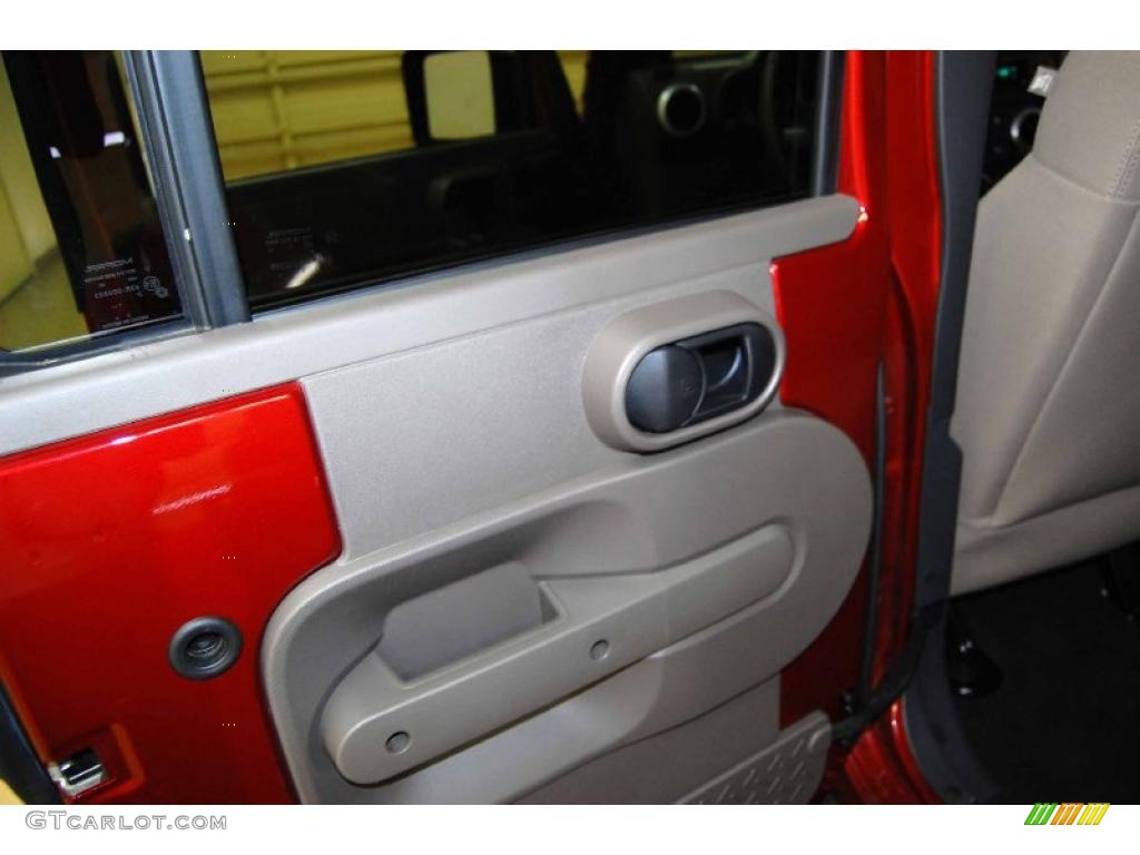 2008 Wrangler Unlimited Sahara - Red Rock Crystal Pearl / Dark Khaki/Medium Khaki photo #13