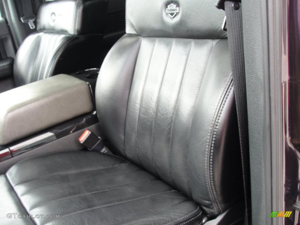 Black Interior 2007 Ford F150 Harley-Davidson SuperCrew Photo #47033277