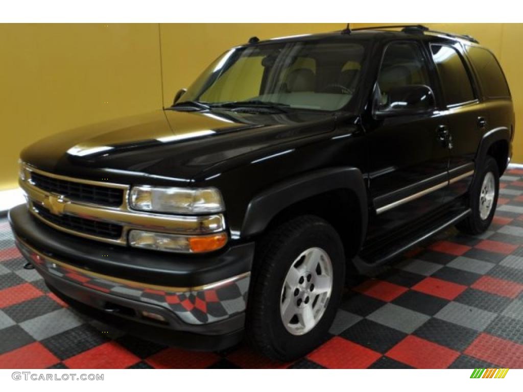 2005 Tahoe LT 4x4 - Black / Tan/Neutral photo #2