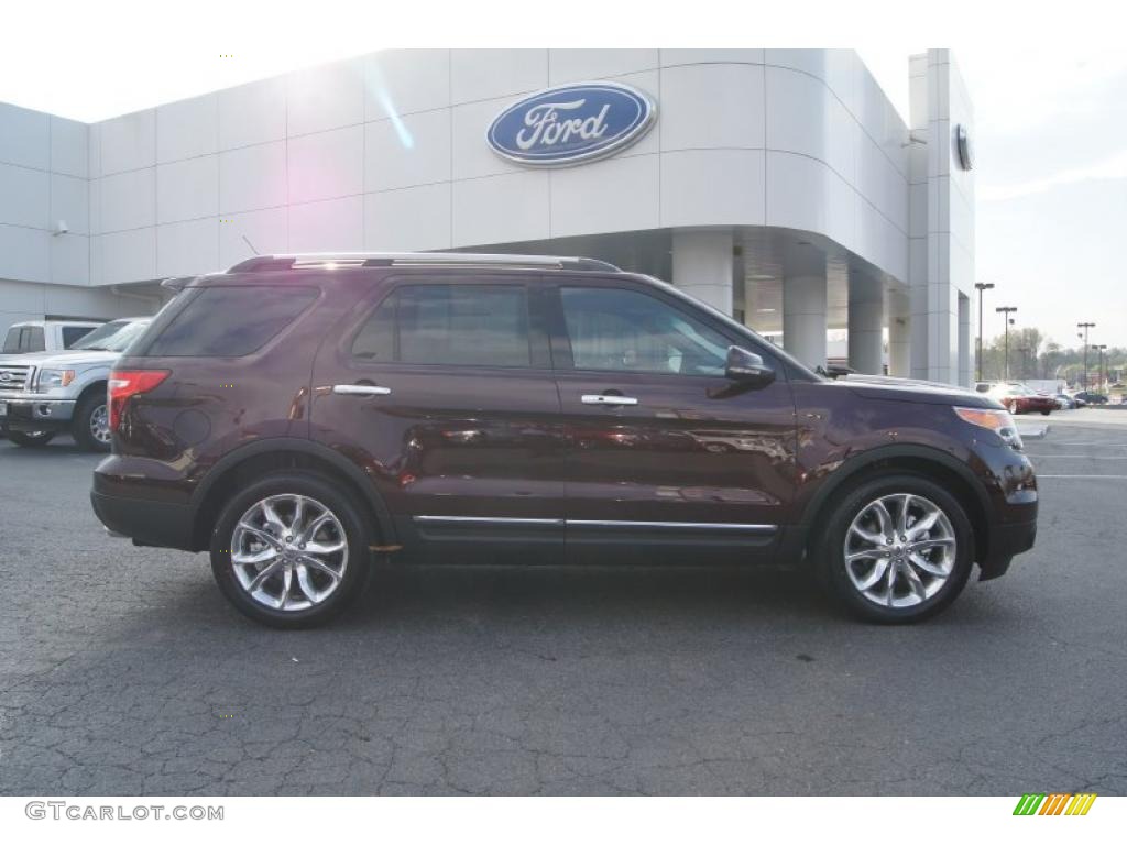 2011 Explorer Limited - Bordeaux Reserve Red Metallic / Medium Light Stone photo #2