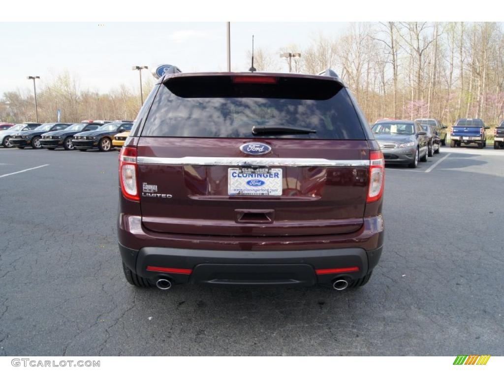 2011 Explorer Limited - Bordeaux Reserve Red Metallic / Medium Light Stone photo #4