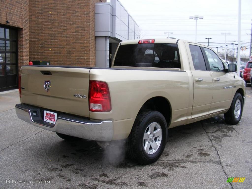 White Gold 2011 Dodge Ram 1500 SLT Quad Cab 4x4 Exterior Photo #47036190