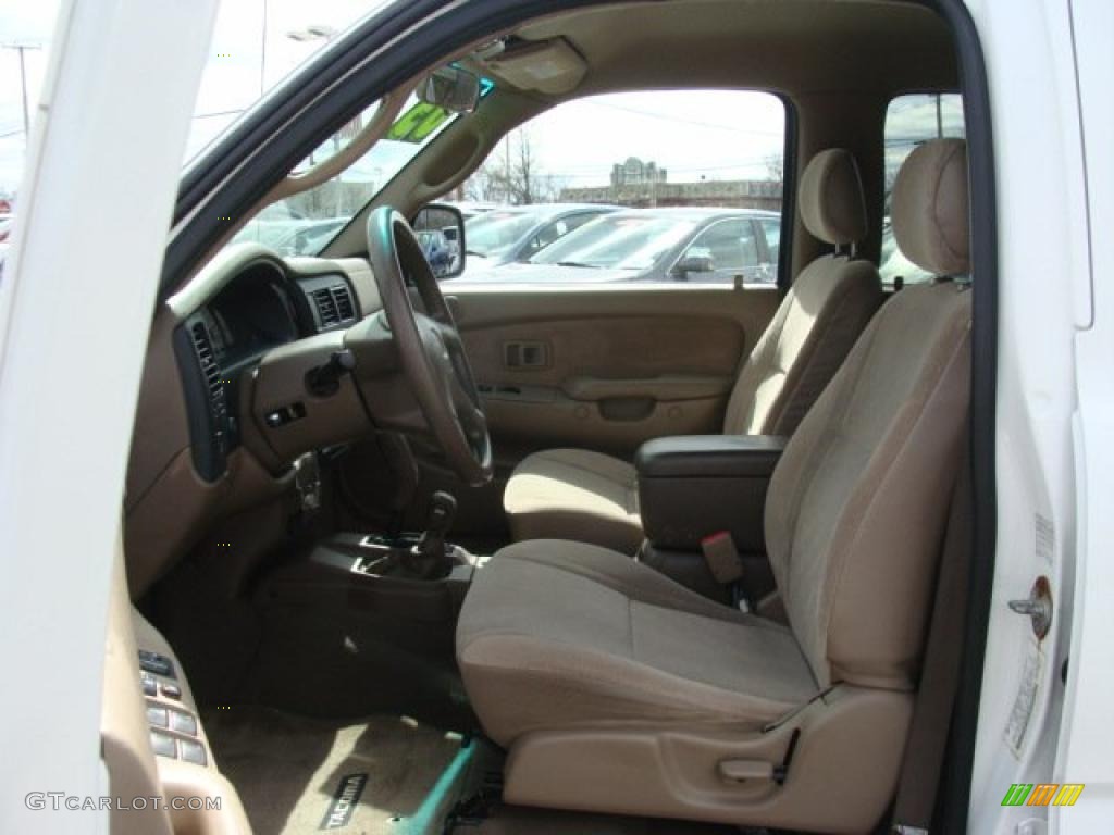2003 Tacoma V6 TRD Double Cab 4x4 - Super White / Oak photo #7