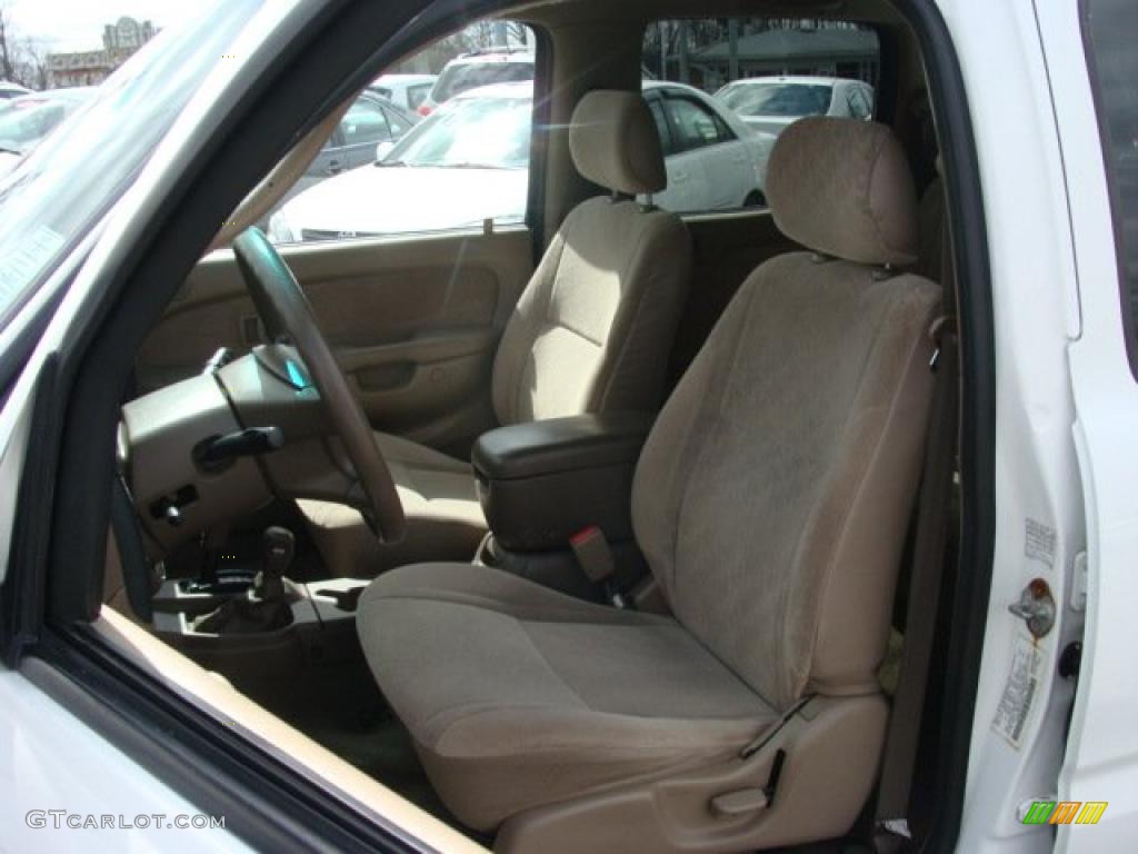 2003 Tacoma V6 TRD Double Cab 4x4 - Super White / Oak photo #8