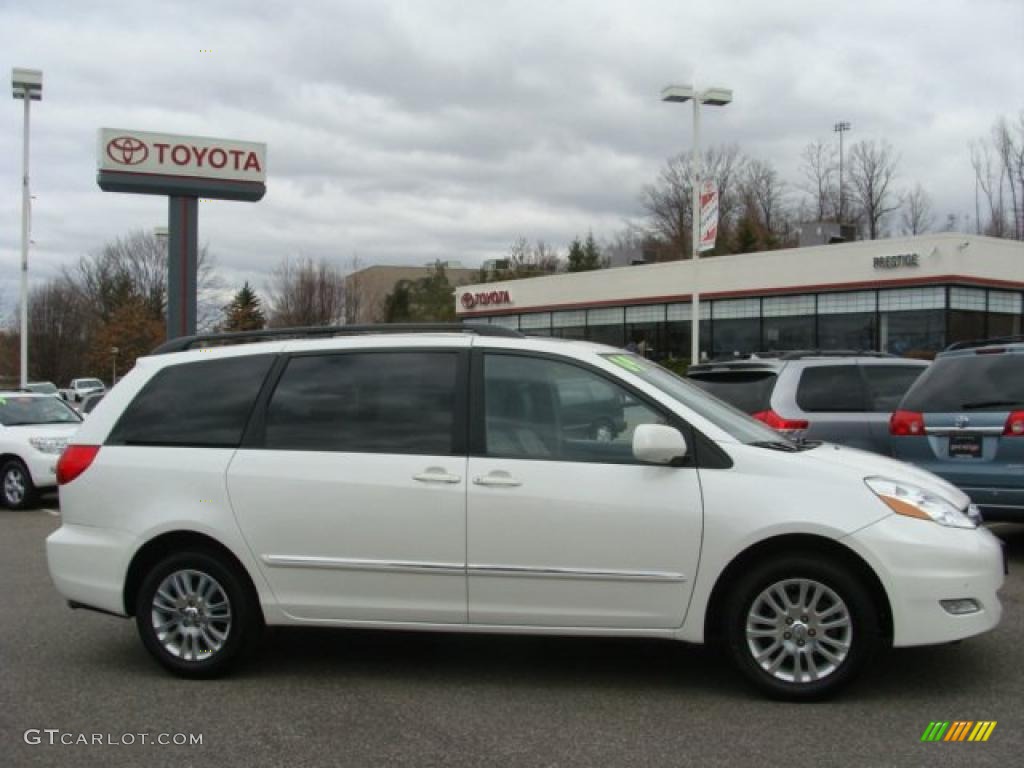2009 Sienna Limited AWD - Blizzard White Pearl / Stone photo #1